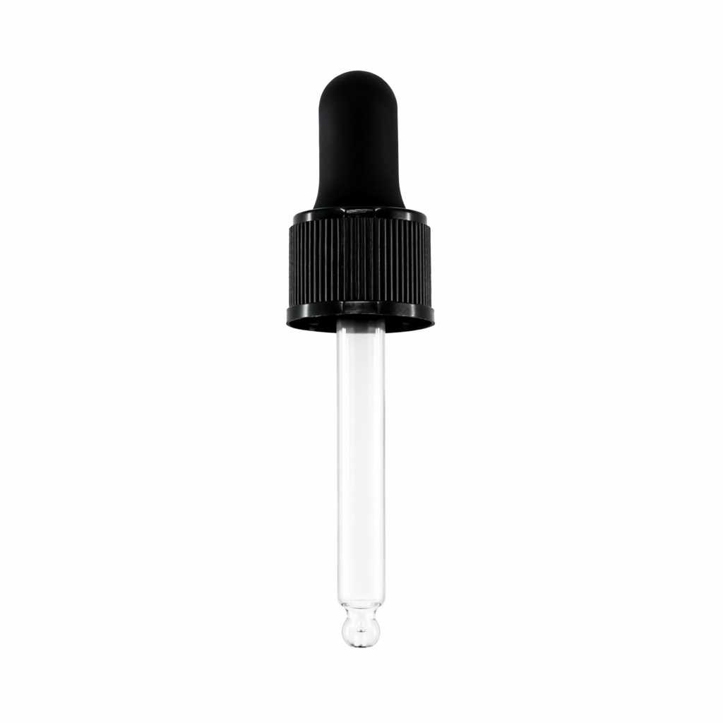 Kunststoff-Pipettenverschluss, Schwarz, 57 mm