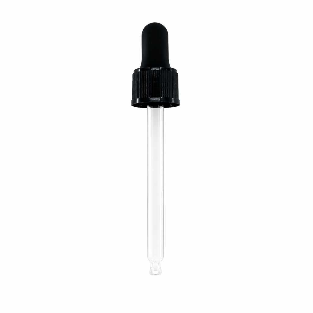Kunststoff-Pipette, schwarz, 84 mm