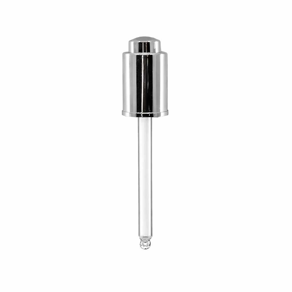 Glänzender Silber-Push-Tropfer, 18/410