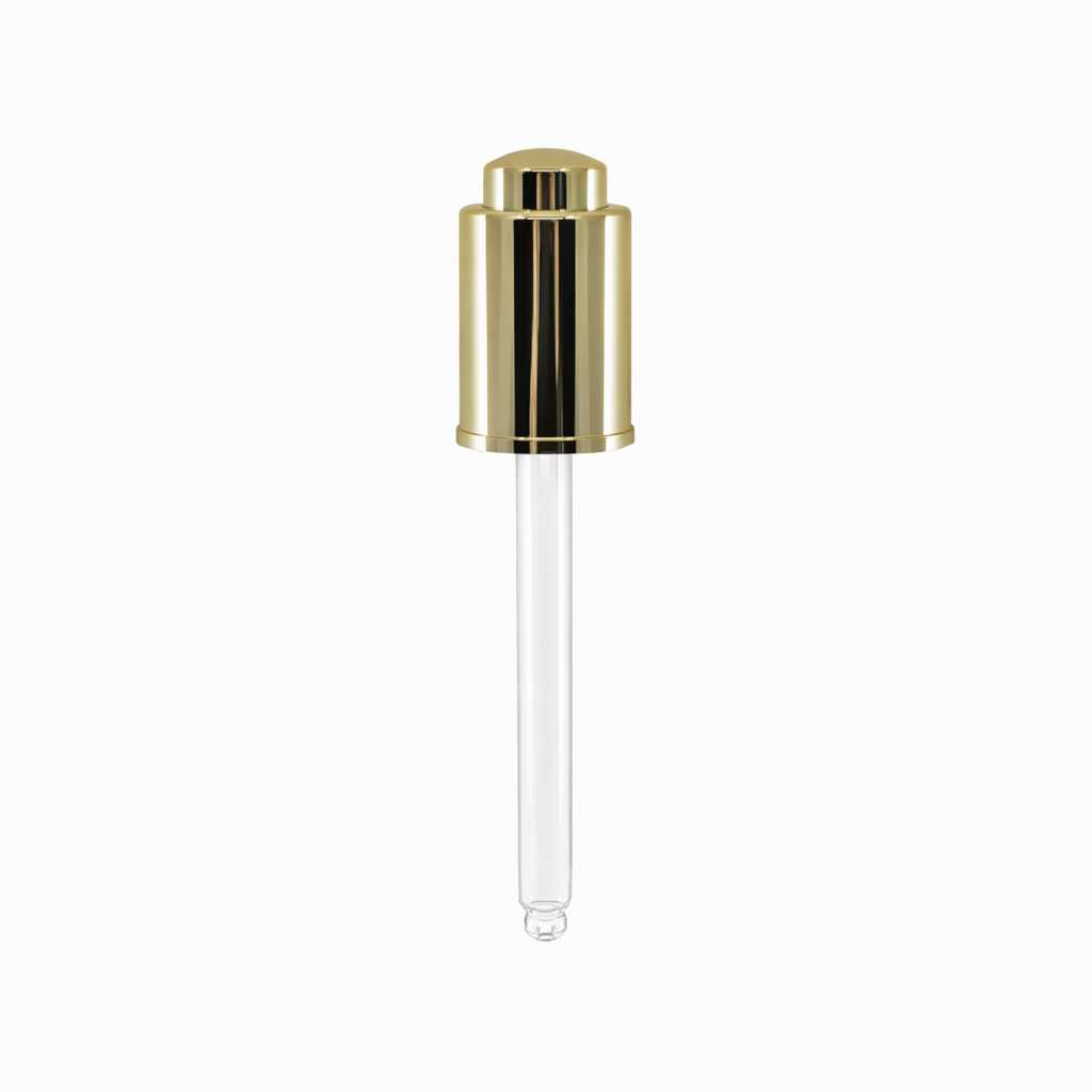 Glänzende goldene Push-Pipette 18/415