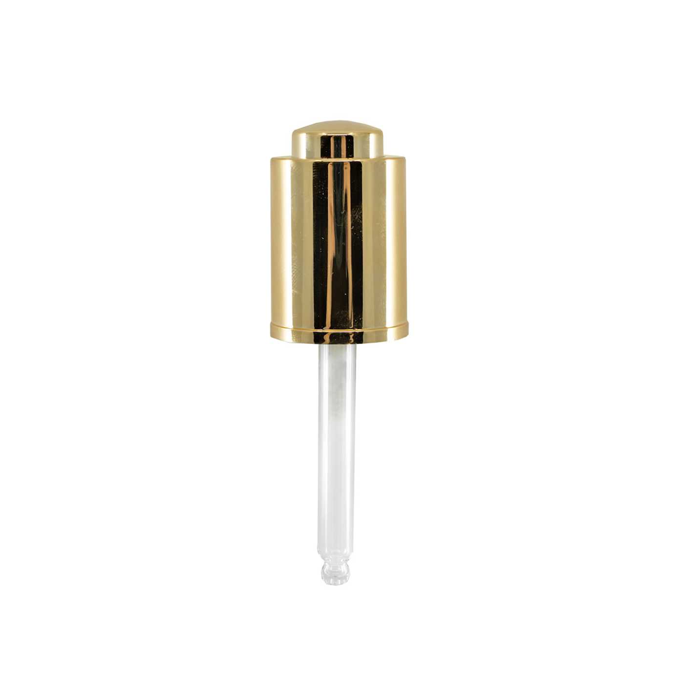 Glänzender Gold-Push-Pipettenverschluss, 20/410, 64 mm