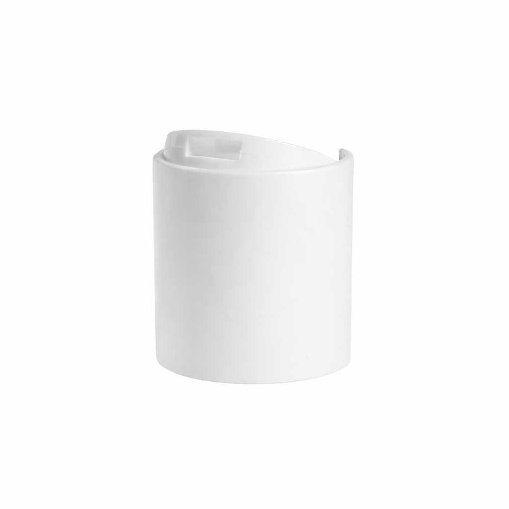 Weißer Kunststoff-Disc-Top-Verschluss 24/410