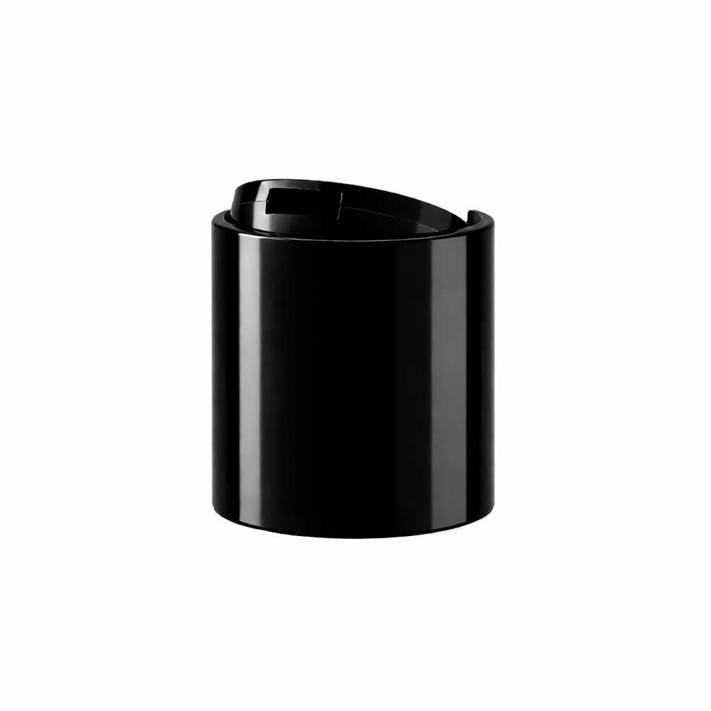Schwarzer Kunststoff-Disc-Top-Verschluss 24/410