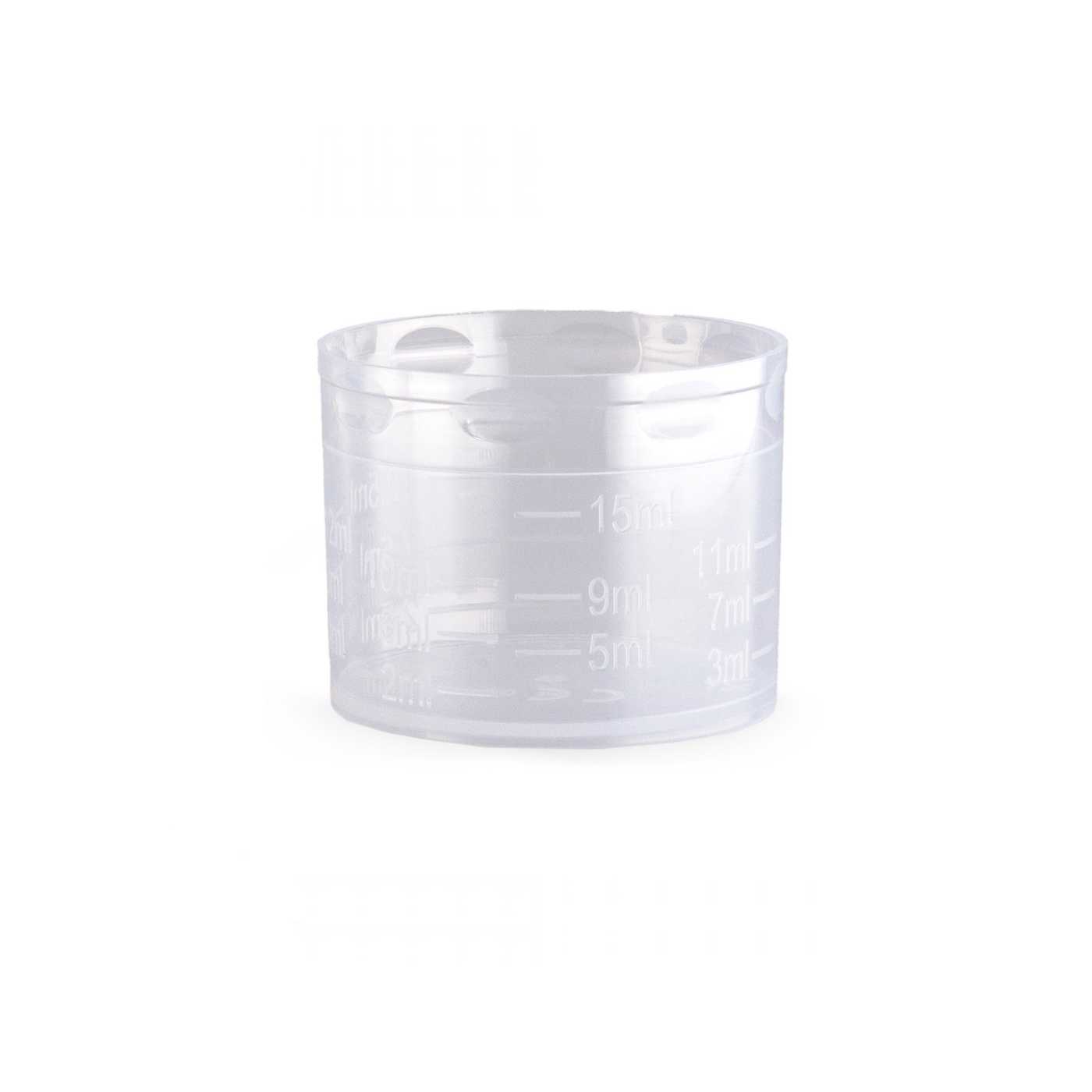 Kunststoff-Messbecher 28/410 für Sicherheitsverschluss, 2–15 ml