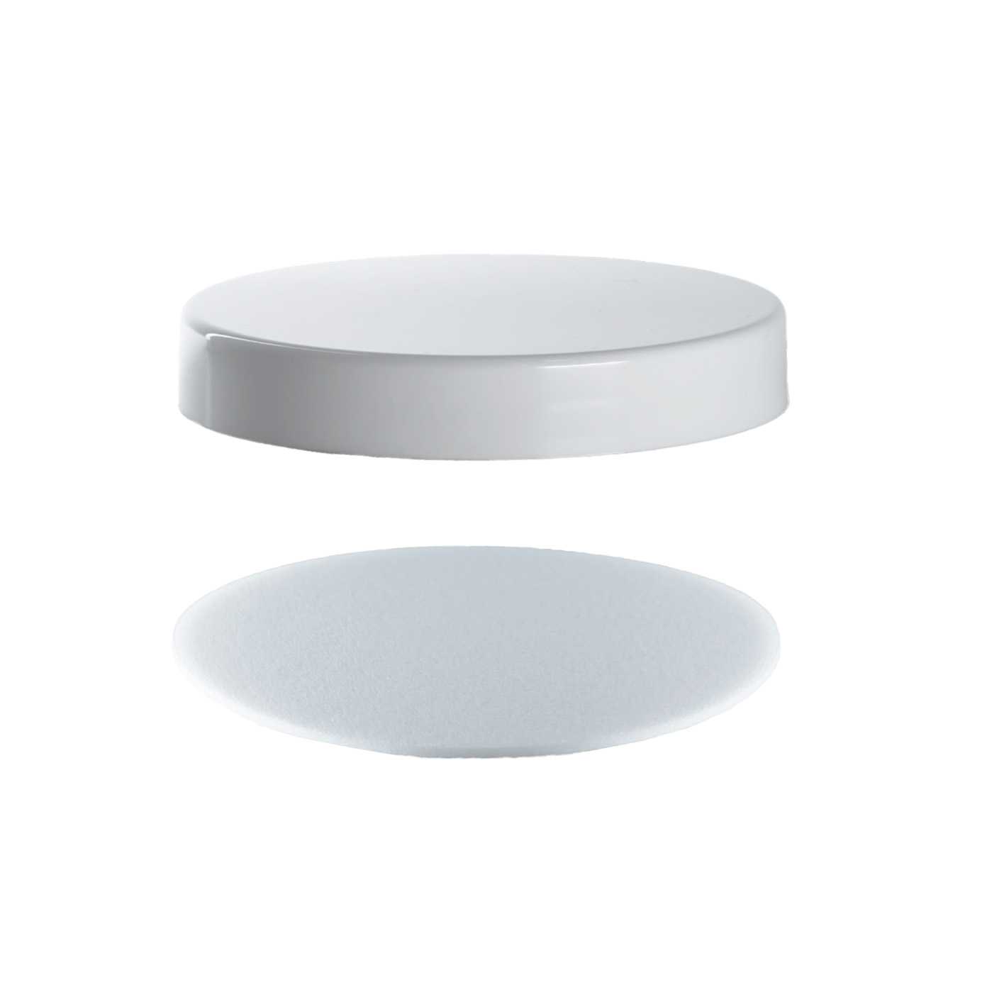 Weißer Kunststoffdeckel für 70/410-Dose