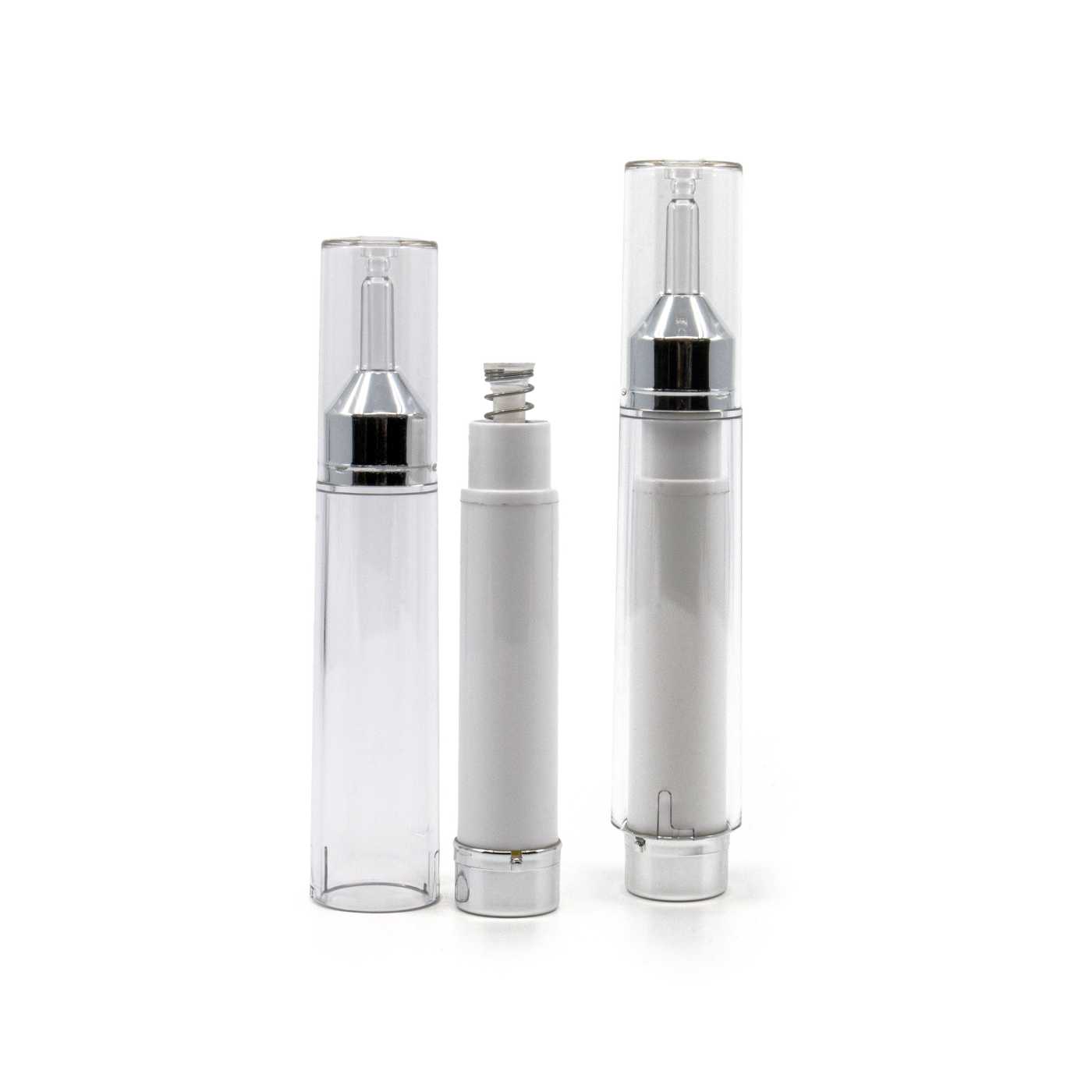 Airless-Serumfläschchen, weißes Kunststoff-, 10 ml