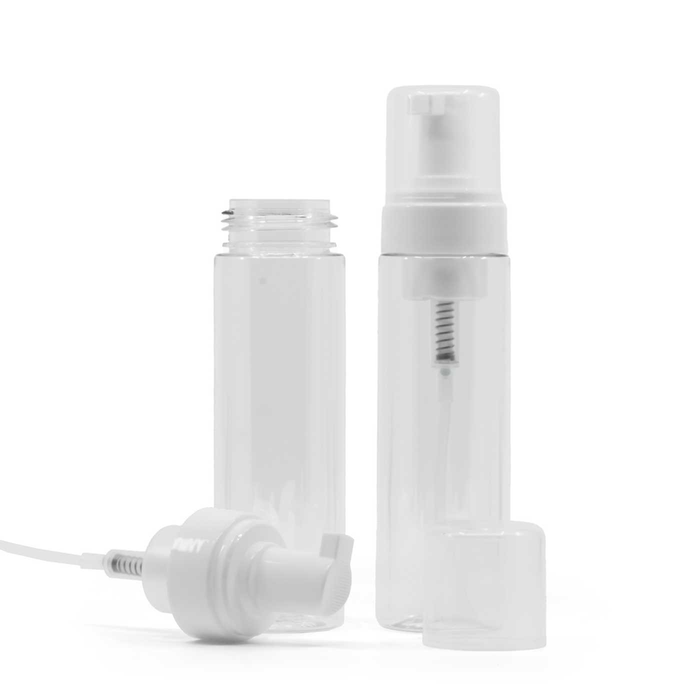 Flacon mousseur en plastique transparent 200 ml
